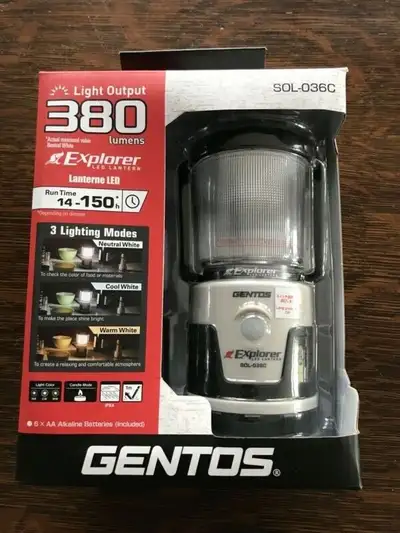 Gentos Explorer LED Lantern SOL-036C Camping, View more