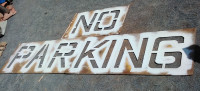 No Parking Stencil,  for parking lot painting(OPEN TO OFFERS)