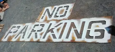 Do you do parking lines? Are you sick of painting by hand with paint brush for the NO PARKING . Sell...