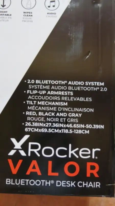 X Rocker Valor 2.0 Ergonomic Adjustable Swivel PC Gaming/Office in Chairs & Recliners in Cranbrook - Image 5