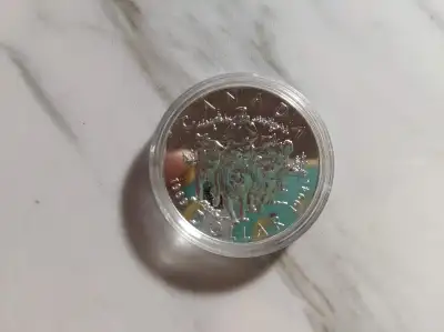 Canadian Silver Dollar 1969-1994 Last RCMP Sled Dog Patrol