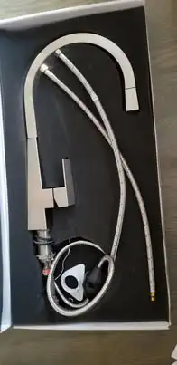 Swan Faucet comes with all the attachments to install