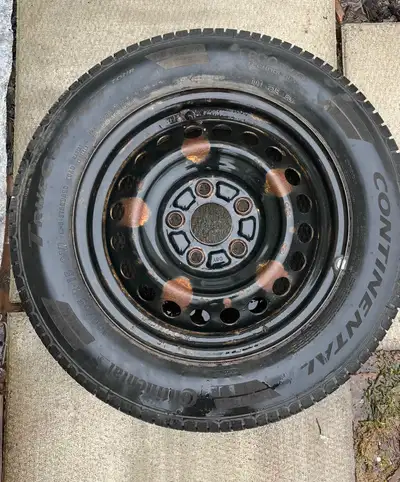 195/65 R 15” Continental tires and rims for sale.