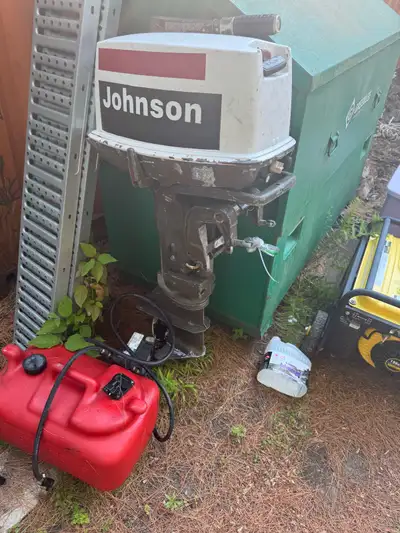 Tiller handle broken lower unit needs a seal. Other than that motor runs good