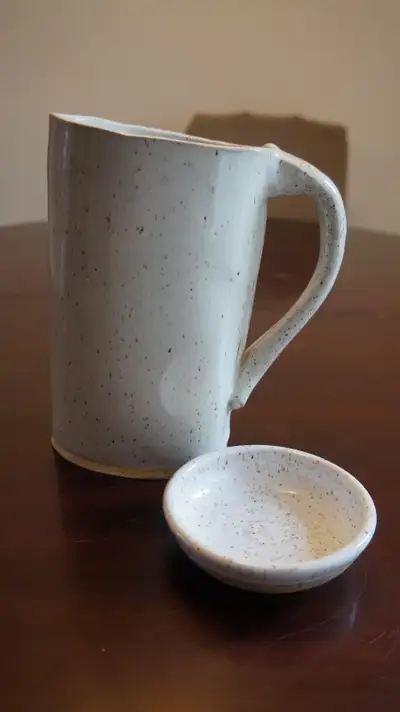 CERAMIC MILK PITCHER AND SUGAR BOWL, View more