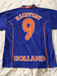 Netherlands KNVB #9 Kluivert soccer jersey, late 1990s