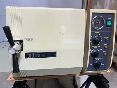 Tuttnauer Autoclave Model 2340M Used and in excellent physical and operating condition (tested)