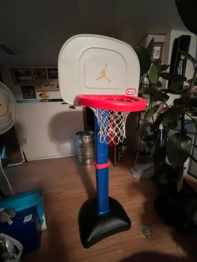 Little Tikes Easy Score Basketball Net Adjustable heights with custom Jordan logo. Retails at Toys R...