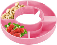 Silicone Snack Bow with Dividers for Cup