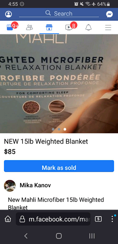 Moving sale [New] 15lb Weighted Blanket in Bedding in City of Toronto - Image 4