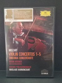 DVD - Mozart (Gidon Kremer Violin Concertos 1-5) 2 disc set