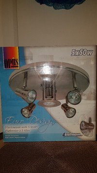 Opus Euro Design Flushmount Fixture with 5 Heads - BRAND NEW