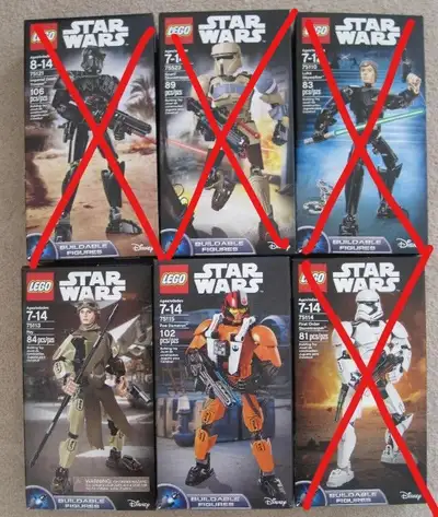 Star Wars Lego Buildable Figures and Speeder (Brand New Sealed), View more