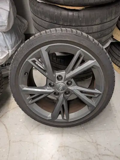 Selling a set of OEM Audi A3 S3 18" winter wheels and tires purchased direct from Midtown Audi. (Sty...