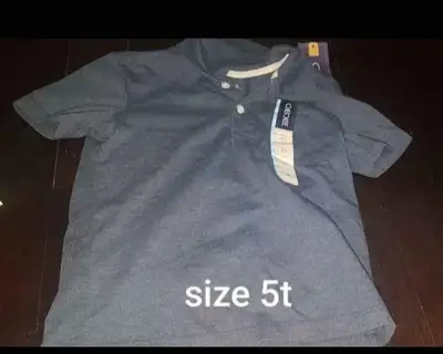 Boys size 5t collared short sleeve shirt (new with tag), View more