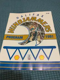 GBL Halifax Windjammers 1991 program v Maristas de Malega, Spain