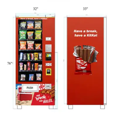 Slim Snack Vending Machine - Brand New 1 Year Warranty, View more