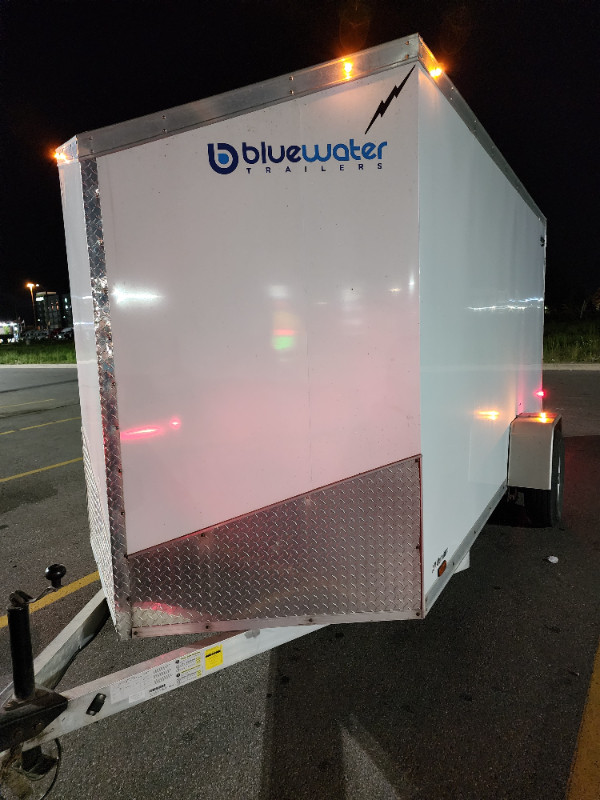 2021 Bluewater Full Aluminum 6x12x6 + V Nose Enclosed Trailer in Cargo & Utility Trailers in Windsor Region - Image 2