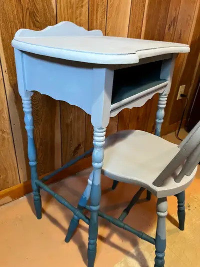 Vintage telephone table/desk, View more