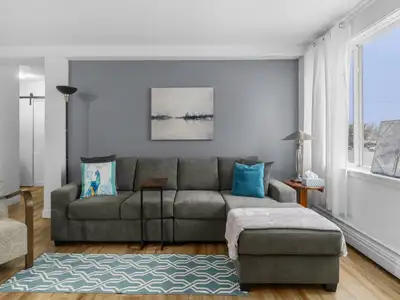Clean and cozy one bedroom apartment for rent in a quiet, masonry constructed building in the North...