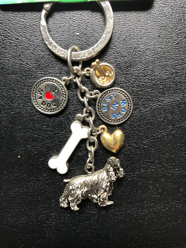 New, “English Cocker Spaniel” 3D Metal Dog Keychain in Arts & Collectibles in Bedford - Image 3