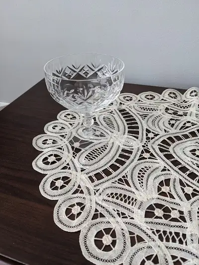 Vintage Webb Corbett Crystal Stemware and Plates, View more