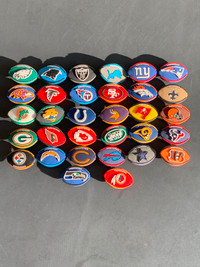 NFL Croc Charms all 32 teams 1 for 3 2 for 5 4 for 8
