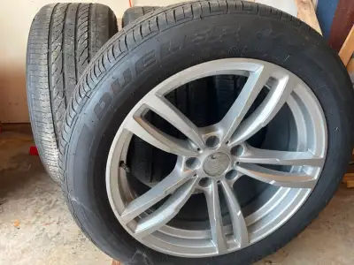 4 fully mounted ; ready to go mounted tied and rims quality Bridgestone tires and rims