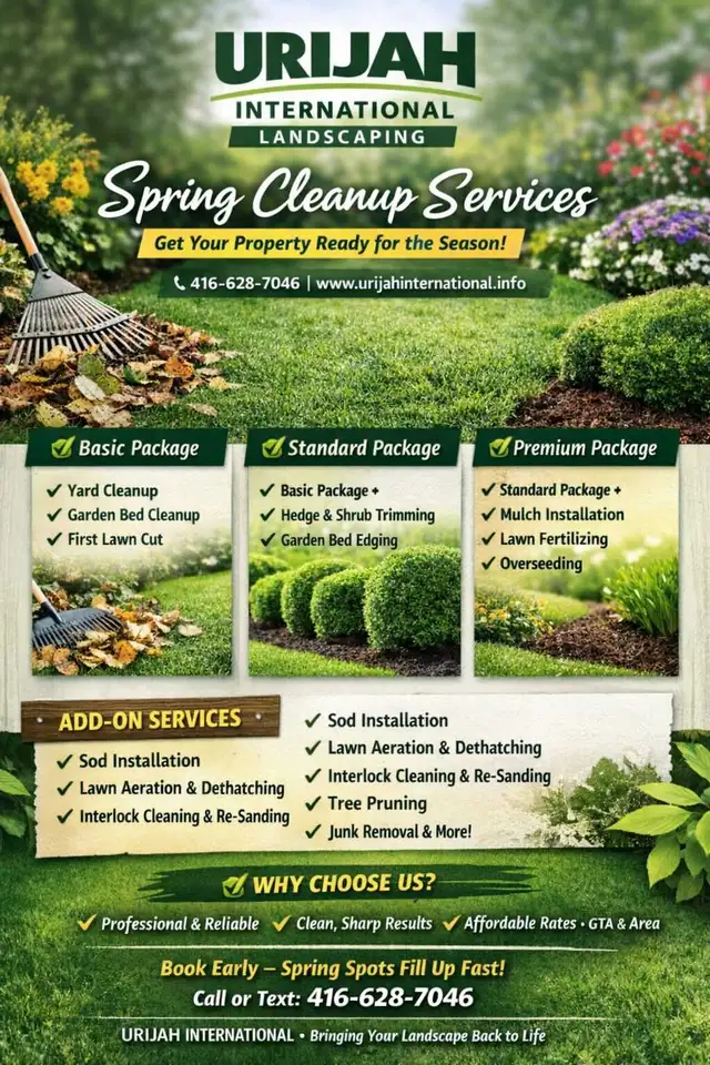 LANDSCAPING SERVICES in Snow Removal & Property Maintenance in Mississauga / Peel Region - Image 3