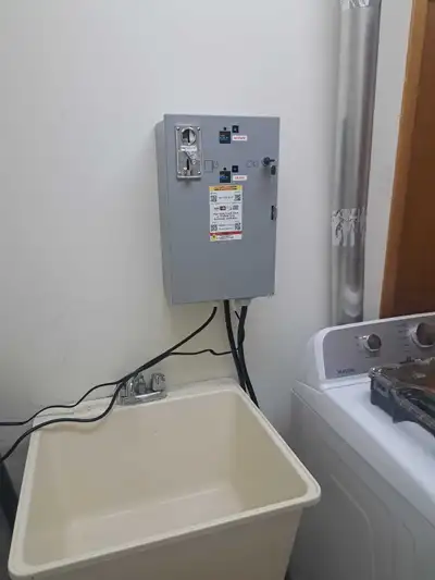 Turn any regular washer dryer into a paybox timer, View more