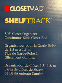 ClosetMaid ShelfTrack Organizer Kit White Brand NEW unopened