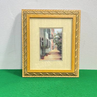 Vintage Art Watercolor Picture, Wall Hanging Frame, Home Decor F
