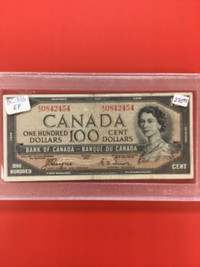 1954  Canada       $100 EF Banknote