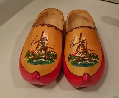Vintage Dutch Wooden Clogs Wooden Shoes, View more