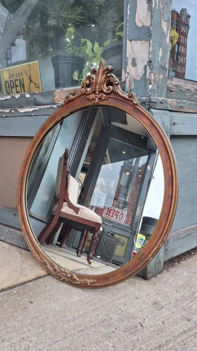 Antique European Gilt Mirror, View more