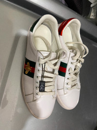 White Leather Gucci footwear