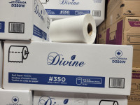 ROLL PAPER TOWELS 350FT WHITE-DIVINE-D350W