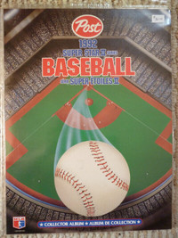Post Cereal Baseball Ltd Edition Collector Albums 1992 & 1994