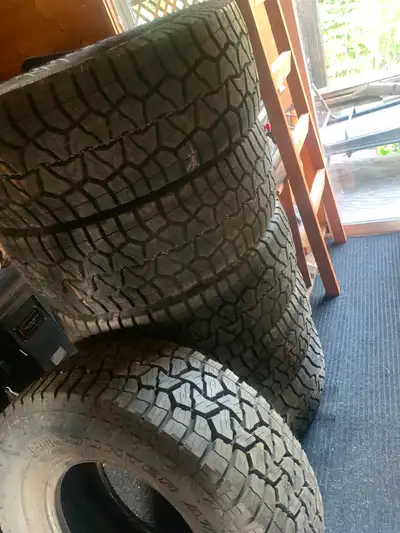 6 brand new tires but one has bead damage and might not be good. So just 5 good tires. Paid 3200$ fo...