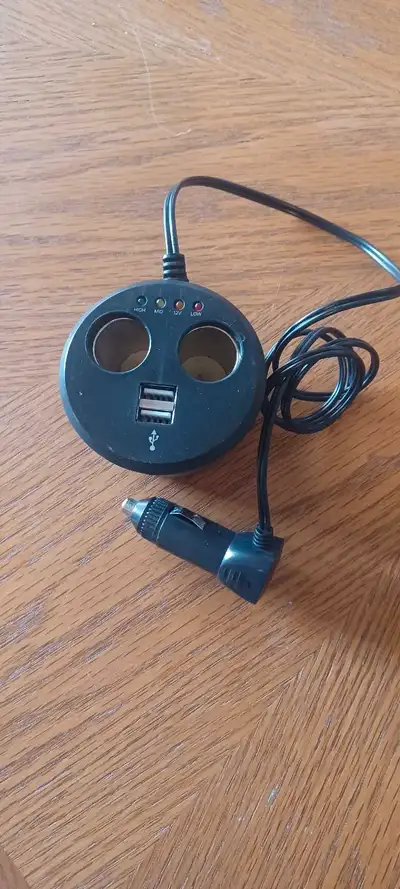 Double USB charger for cup holder