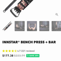 Innstar bench press and bar 