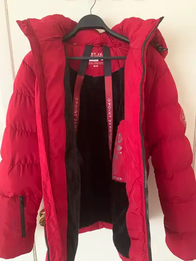 Brand new point zero Men winter jacket red color and size XXL So can be fits for XL and large.So ser...