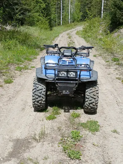 94 king quad 300 4x4 little over 500km on new engine has winch new tires