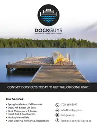 Spring Dock & Boat Lift Installation Services