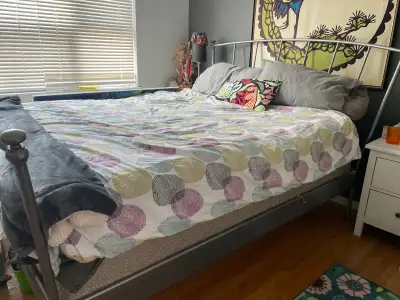 Ikea Metak Queen Sleigh Bed -$225 OBO, View more
