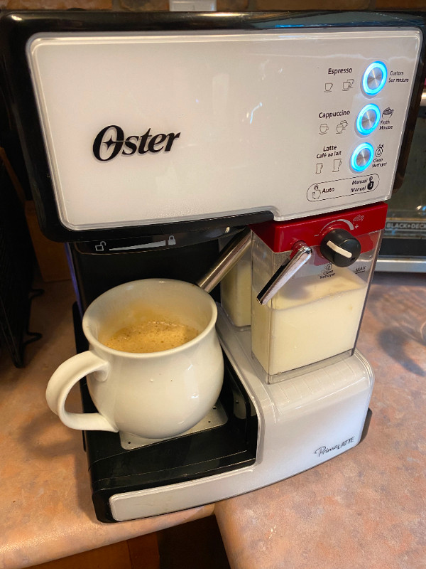 OSTER PRIMA LATTE - Cappucino, Latte, & Espresso Machine in Coffee Makers in City of Toronto