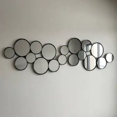 Modern Round Wall Mirror Decor (Set of 2), View more