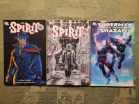 3 DC Comics trade paperbacks: The Spirit x2, Superman/Shazam!