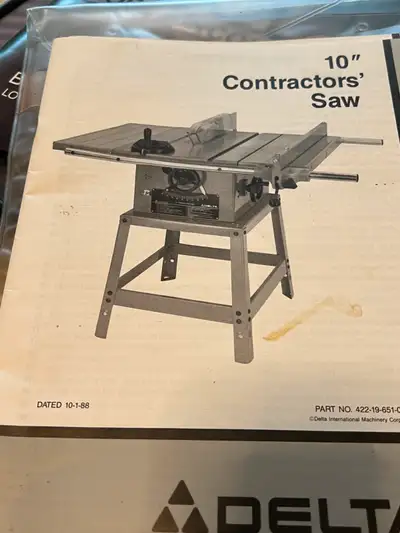 Delta 10" Table Saw, View more
