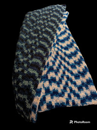Couverture de laine fait au crochet 78 de long x 63